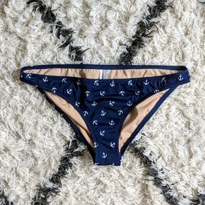 JCrew Anchor bikini bottom